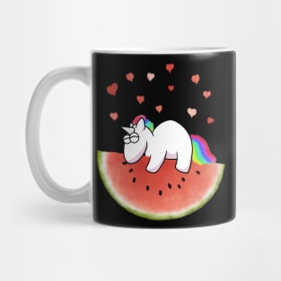 Unicorn on watermelon Mug